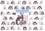  anger_vein animal_ears around_corner bad_id bad_pixiv_id black_hair blue_eyes blush brown_eyes cat_ears cat_tail chibi chocola_(sayori) closed_eyes embarrassed long_hair maid multiple_girls nekopara one_eye_closed pink_hair sayori sigh slit_pupils tail tears thighhighs translated twintails vanilla_(sayori) 