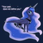  blue_eyes blue_hair crown cutie_mark dialog english_text equine eyeshadow female friendship_is_magic hair horn looking_at_viewer looking_back makeup mammal my_little_pony necklace princess_luna_(mlp) quote solo sparkles sugarcup text winged_unicorn wings 