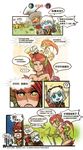  aa2233a blitzcrank comic ezreal highres league_of_legends multiple_girls translation_request tristana tsundere twisted_fate zyra 