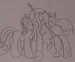  cutedementia duo equine eyes_closed female friendship_is_magic hair hi_res horn horse mammal my_little_pony pony queen_chrysalis_(mlp) sketch smile twilight_sparkle_(mlp) 
