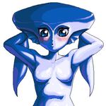  armpits blue_eyes blush breasts female fish_girl looking_at_viewer lowres md5_mismatch monster_girl no_nipples ocarina_of_time princess_ruto r-one small_breasts solo the_legend_of_zelda the_legend_of_zelda:_ocarina_of_time unknown_artist video_games zora 