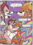  anthro breasts butt canine color comic dialog drugs duo english_text female fox fur hair male mammal nipples nude open_mouth penetration sex straight text triadfox vaginal vaginal_penetration 