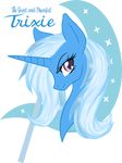  blue_fur blue_hair english_text equine female friendship_is_magic fur hair horn looking_at_viewer mammal mlpazureglow my_little_pony purple_eyes smile solo text trixie_(mlp) unicorn 