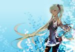  blue_eyes flowers green_hair hatsune_miku long_hair miku_append physalis twintails vocaloid 