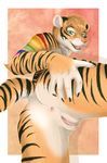  anthro body_markings butt cuntboy feline intersex looking_at_viewer mammal markings nude pose presenting presenting_hindquarters presenting_pussy pussy solo tiger ty_hanson vampi 