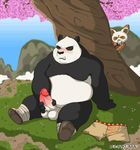  balls chubby cum cumshot dreamworks kung_fu_panda lovkuma master_shifu masturbation orgasm overweight peeping penis po voyeur 