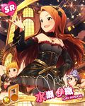  :&lt; :d :o artist_request beamed_eighth_notes belt brown_eyes brown_hair card_(medium) chain character_name character_signature closed_mouth fukuda_noriko hairband idolmaster idolmaster_(classic) idolmaster_million_live! jewelry long_hair minase_iori multiple_girls musical_note necklace official_art open_mouth pink_eyes short_hair smile thighhighs toyokawa_fuuka v-shaped_eyebrows 