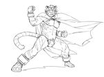  build_tiger build_tiger_(character) bulge cape feline gamma-g male mammal muscles nipples pubes solo tiger whiskers 