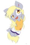  alasou alpha_channel amber_eyes anthro anthrofied blonde_hair derpy_hooves_(mlp) equine female friendship_is_magic fur grey_fur hair happy hi_res jumping mammal my_little_pony open_mouth pegasus plain_background solo transparent_background wings 