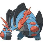  mega_pokemon mega_swampert no_humans pokemon pokemon_(game) pokemon_oras swampert 