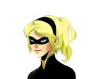  1girl batman_(series) blonde_hair blue_eyes cape dc_comics domino_mask hairband mask robin_(dc) solo stephanie_brown 