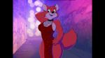  alley anthro breasts canine cleavage clothed clothing colored_nails detailed_background disney dracojeff dress female fox graffiti maid_marian mammal muscular muscular_female outside pose robin_hood_(disney) smile solo thick_thighs 