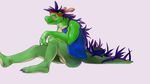  clothing dragon drunk hi_res looking_at_viewer male morenatsu scalie solo tatsuki tatsuki_midoriya yonk 