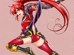 :d animal armor armored_boots ass bare_back blush boots breasts covered_nipples eyelashes gloves gyakushuu_3 holding holding_sword holding_weapon iras_grand_cross katana knee_boots large_breasts long_hair looking_at_viewer open_mouth ponytail red_hair red_legwear saliva say_(sakabin) serious skin_tight smile snake solo sword thighhighs thighs tongue tongue_out v-shaped_eyebrows very_long_hair weapon yellow_eyes zettai_ryouiki 