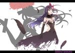  akemi_homura akuma_homura bare_shoulders black_gloves black_hair bow choker dissolving dress elbow_gloves feathers flower gloves hair_bow highres homulilly letterboxed long_hair madoka_runes mahou_shoujo_madoka_magica mahou_shoujo_madoka_magica_movie mp893 no_legs purple_eyes ribs simple_background smile solo spider_lily spoilers stocks white_background witch_(madoka_magica) 