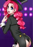  butt equine female friendship_is_magic hair horse human humanized magician mammal my_little_pony pink_hair pinkie_pie_(mlp) pony solo unknown_artist 