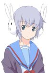  bad_id bad_pixiv_id bangs blue_eyes bunny bunny_headphones cardigan headphones kita_high_school_uniform lavender_hair mycomputer nagato_yuki oekaki school_uniform serafuku short_hair solo suzumiya_haruhi-chan_no_yuuutsu suzumiya_haruhi_no_yuuutsu 