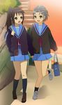  genderswap kita_high_school_uniform kyonko multiple_girls school_uniform suzumiya_haruhi_no_yuuutsu taniguchi 