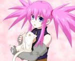  blue_eyes cat gloves pink_hair presea_combatir tales_of_(series) tales_of_symphonia twintails utakata_masara 