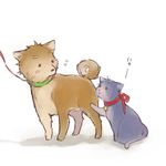  bell cat collar dog jingle_bell kitashirakawa_tamako leash momose_(oqo) no_humans ooji_mochizou ribbon tamako_market 