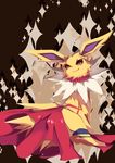  fate_(series) fusion gen_1_pokemon gilgamesh highres jewelry jolteon msg01 necklace no_humans parody pokemon pokemon_(creature) solo sparkle 