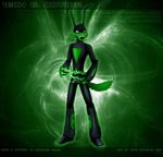  canine cartoon coyote dan_scarlet green_eyes loonatics_unleashed male mammal skinsuit solo space superhero superpowers tech_e_coyote text toon 