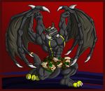  abs anthro biceps big_muscle big_muscles bulge camo chris_durken_blackfire dragon flexing male muscles pecs saturnawolf tankdragon topless wings 