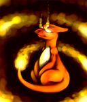  ambiguous_gender charmeleon danji_isthmus fire glowing glowing_eyes nintendo pok&#233;mon pok&eacute;mon solo video_games 