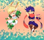  blonde_hair blue_hair bola_(weapon) caesar_anthonio_zeppeli chibi jojo_no_kimyou_na_bouken joseph_joestar_(young) multiple_boys s_gentian scarf 