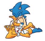  anal anal_penetration anthro balls blush canine cub cum duo erection fox gay hedgehog male mammal miles_prower nude orgasm penetration penis precum redkelv sega sex size_difference sonic_(series) sonic_the_hedgehog spread_legs spreading young 
