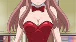  animated animated_gif blonde_hair bouncing_breasts breasts bunnysuit fuwa_rinna mangaka-san_to_assistant-san_to 