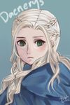  1girl a_song_of_ice_and_fire blonde_hair daenerys_targaryen game_of_thrones green_eyes long_hair solo 