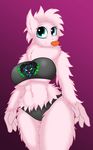  anthro big_breasts breasts changeling equine female fluffle_puff friendship_is_magic horse jrvanesbroek mammal my_little_pony pony queen_chrysalis_(mlp) smile solo under_boob 
