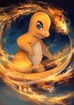  blue_eyes charmander claws eldrige fire nintendo open_mouth pok&#233;mon pok&eacute;mon solo standing video_games 