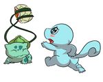  all_fours ambiguous_gender blush bulbasaur butt cute duo embarrassed eyes_closed nintendo nude open_mouth plain_background pok&#233;mon pok&eacute;mon reptile running scalie shell smile spanking649 squirtle turtle video_games 