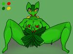  anthro areola big_breasts breasts claws female looking_at_viewer nintendo nipples nude pok&#233;mon pok&#233;morph pok&eacute;mon sceptile smile solo toe_claws video_games yugklabs 
