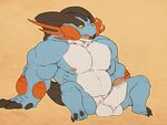  absurd_res anthro balls barefoot biceps big_balls chubby claws erection hi_res looking_down male manly mega_evolution mega_swampert musclegut muscles navel nintendo nipples nude open_mouth pecs penis pok&#233;mon pok&eacute;mon sharp_claws sitting solo spread_legs spreading swampert thewielder thick_penis toe_claws tongue video_games 