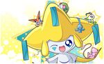  bigger_version_at_the_source celebi cute eyes_closed group hellknight10 jirachi manaphy mew nintendo one_eye_closed pok&#233;mon pok&eacute;mon shaymin size_difference smile stars victini video_games wink 
