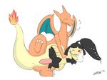  anal_penetration anus big_dom_small_sub blush charizard cum cum_in_ass cum_inside dragon duo eyes_closed female feral feral_on_feral hi_res holding kyoushiro lying male mawile nintendo on_side one_eye_closed panting penetration penis pok&#233;mon pok&eacute;mon pussy pussy_juice sex size_difference straight tongue tongue_out video_games 