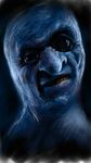  black_eyes blue_oni blue_skin chons-48 live_action looking_at_viewer nose oni realistic solo the_oni_(ao_oni) 
