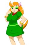  bracelet breasts eyeshadow female hair jewelry koopalings lips looking_at_viewer makeup mario_bros nintendo orange_hair solo speeds video_games wendy_o_koopa 