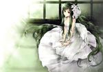 dress green_hair hagiwara_rin long_hair shadow_of_the_colossus tagme_(character) wedding_attire 