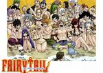  6+girls abs barefoot beach bikini bixlow cana_alberona cat charle_(fairy_tail) elfman elfman_strauss erza_scarlet evergreen everyone fairy_tail feet fried_justine gajeel_redfox gray_fullbuster happy_(fairy_tail) jewelry juvia_loxar laki_olietta laxus_dreyar levy_mcgarden lisanna lisanna_strauss loke_(fairy_tail) lucy_heartfilia mashima_hiro mavis_vermilion mirajane mirajane_strauss multiple_boys multiple_girls muscle natsu_dragneel necklace official_art pantherlily scar sunglasses swimsuit wendy_marvell 