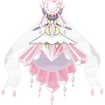  ambiguous_gender diancie hi_res ken_sugimori legendary_pok&#233;mon legendary_pok&eacute;mon mega_diancie mega_evolution nintendo official_art pink_eyes plain_background pok&#233;mon pok&eacute;mon red_sclera solo transparent_background video_games 