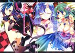  ass blue_hair gradient_hair green_hair highres multicolored_hair no_game_no_life plum_(no_game_no_life) trap 