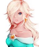  bad_id bad_pixiv_id bare_shoulders blonde_hair blue_eyes breasts citrus_tsukiko close-up earrings gem hair_over_one_eye jewelry long_hair looking_at_viewer mario_(series) medium_breasts parted_lips rosetta_(mario) solo star super_mario_bros. super_mario_galaxy 
