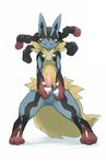  big_penis blush digitigrade erection grin kemoisumi looking_down lucario male mega_evolution mega_lucario nintendo penis pok&#233;mon pok&eacute;mon red_eyes sharp_teeth slit_pupils snout solo spread_legs spreading standing suggestive tapering_penis teeth video_games 