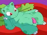  chubby dinosaur flygon_(artist) ivysaur male nintendo penis plant pok&#233;mon pok&eacute;mon raizero red_eyes scalie solo video_games 