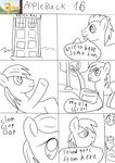  comic doctor_whooves_(mlp) friendship_is_magic jbond my_little_pony sketch tardis 