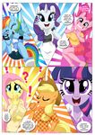  anthro applejack_(mlp) bbmbbf big_breasts breasts cleavage clothed clothing comic dialog english_text equestria_untamed equine female fluttershy_(mlp) friendship_is_magic horn horse mammal my_little_pony pegasus pinkie_pie_(mlp) pony rainbow_dash_(mlp) rarity_(mlp) text twilight_sparkle_(mlp) unicorn winged_unicorn wings 